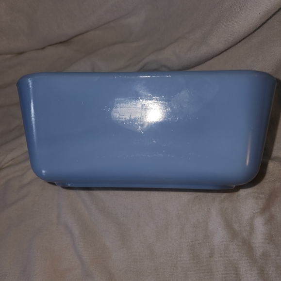 Delphite Blue Pyrex Fridge Dish / Pastel Blue Periwinkle Bluebelle Pyrex - Picture 1 of 5